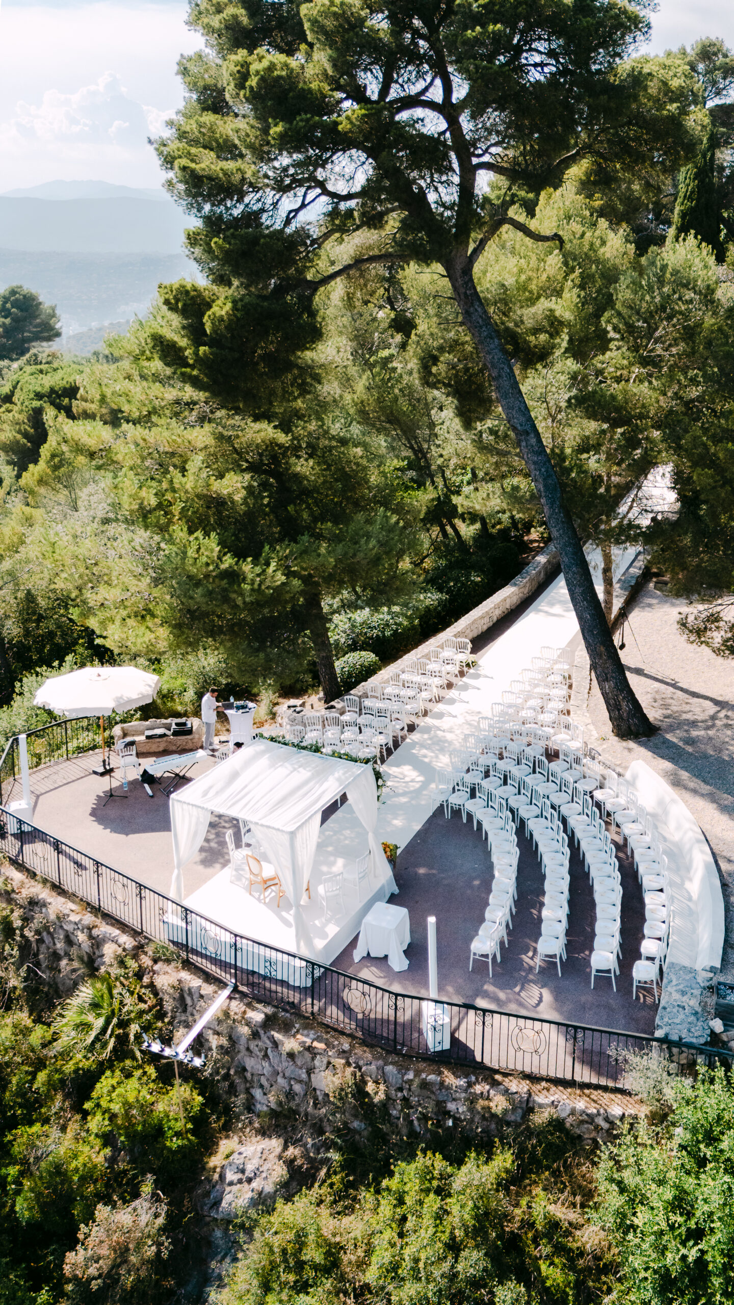 Vue drone, houppa, Domaine du Montleuze
